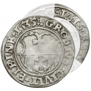 Zygmunt I Stary, Grosz Elbląg 1535 - bez I - rzadki