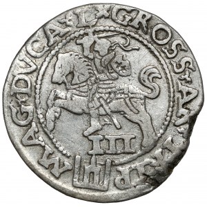 Zygmunt II August, Trojak Wilno 1562 - duża Pogoń - LI/L