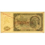 50 złotych 1948 - SPECIMEN - AA 1234567 8900000
