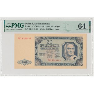 20 złotych 1948 - BL