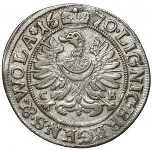Śląsk, Chrystian wołowski, 3 krajcary 1670 CB, Brzeg