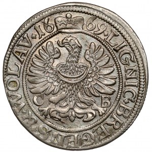 Śląsk, Chrystian wołowski, 3 krajcary 1669 CB, Brzeg