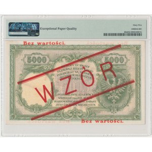 5.000 złotych 1919 - WZÓR - wysoki nadruk