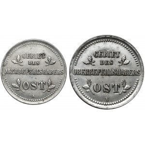 Ober-Ost. 1 i 2 kopiejki 1916 - zestaw (2szt)