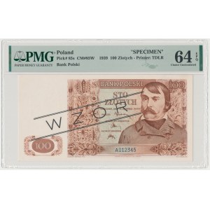 Londyn, 100 złotych 1939 - WZÓR - A 012345