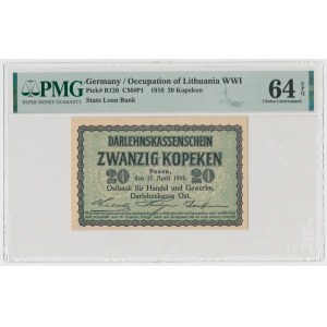 Poznań, 20 kopiejek 1916