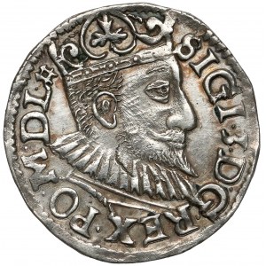 Zygmunt III Waza, Trojak Wschowa 1595 - z kratką