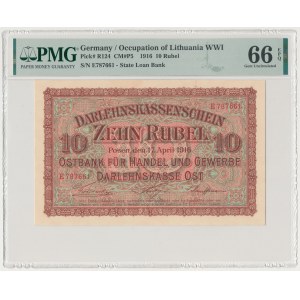 Poznań, 10 ruble 1916 - E