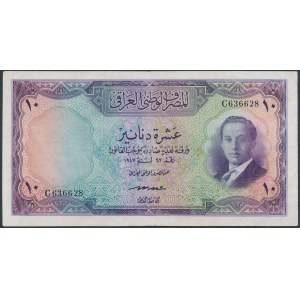 Iraq, 10 Dinars 1947 (1953)