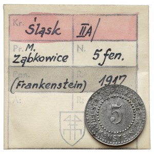 Frankenstein (Ząbkowice śląskie), 5 fenigów 1917 - ex. Kałkowski