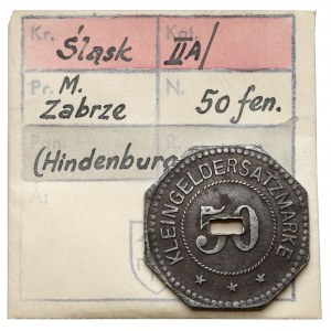 Hindenburg S.O. (Zabrze), 50 fenigów 1918 - ex. Kałkowski