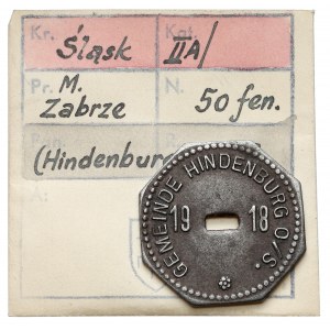 Hindenburg S.O. (Zabrze), 50 fenigów 1918 - ex. Kałkowski
