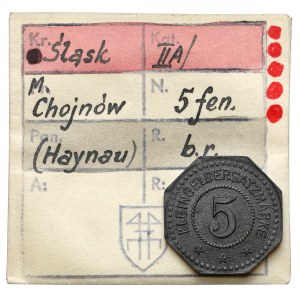 Haynau (Chojnów), 5 fenigów bez daty - ex. Kałkowski