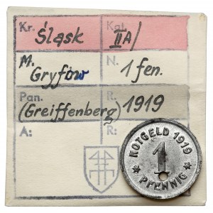 Greiffenberg (Gryfów), 1 fenig 1919 - ex. Kałkowski