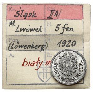 Löwenberg (Lwówek), 5 fenigów 1920 - ex. Kałkowski