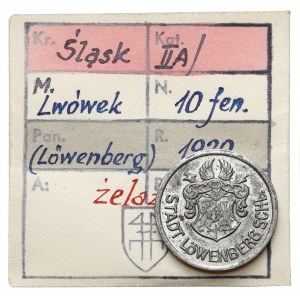 Löwenberg (Lwówek), 10 fenigów 1920 - ex. Kałkowski