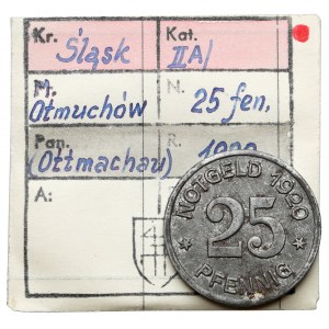 Ottmachau (Otmuchów), 25 fenigów 1920 - ex. Kałkowski