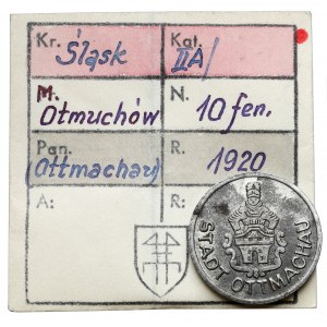 Ottmachau (Otmuchów), 10 fenigów 1920 - ex. Kałkowski