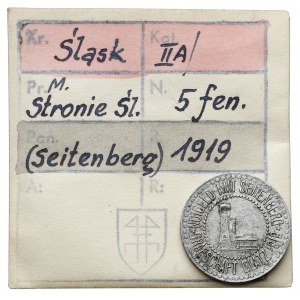 Seitenberg (Stronie Śląskie), 5 fenigów 1919 - ex. Kałkowski