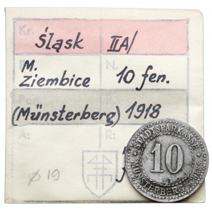 Münsterberg (Ziębice), 10 fenigów 1918 - ex. Kałkowski