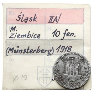 Münsterberg (Ziębice), 10 fenigów 1918 - ex. Kałkowski