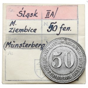 Münsterberg (Ziębice), 50 fenigów 1918 - ex. Kałkowski