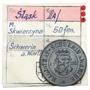 Schwerin a.Warthe (Skwierzyna), 50 fenigów bez daty - ex. Kałkowski