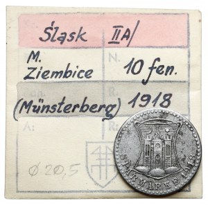 Münsterberg (Ziębice), 10 fenigów 1918 - ex. Kałkowski