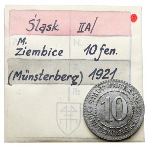 Münsterberg (Ziębice), 10 fenigów 1921 - ex. Kałkowski