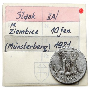 Münsterberg (Ziębice), 10 fenigów 1921 - ex. Kałkowski