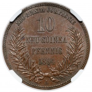 German New Guinea / Papua New Guinea, 10 pfennig 1894-A