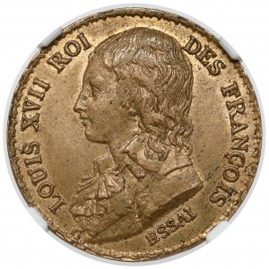 France, Louis XVII, Decime 1792 - Essai / Próba