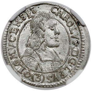 Bishopric of Olmutz, Karl II von Liechtenstein-Kastelkorn, 3 kreuzer 1670