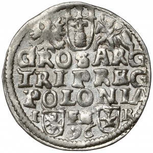 Zygmunt III Waza, Trojak Poznań 1596 - wysokie pop. - piękny