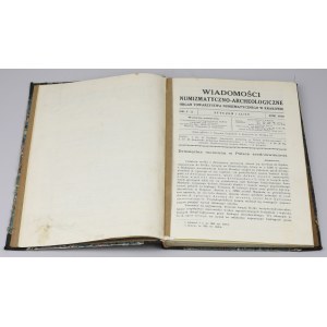Wiadomości Nmizmatyczno-Archeologiczne KOMPLET 1919 + nr 12 z roku 1918