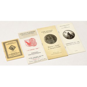 Broszury z wystaw numizmatycznych itp. (4szt)