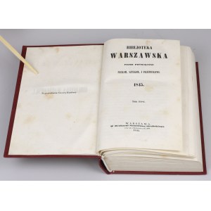 O głównej kassie oszczędności w Warszawie [Biblioteka Warszawska] 1845