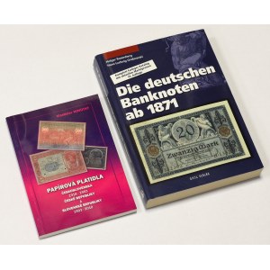 Die deutschen Banknoten ab 1871 i Katalog papírových platidel Československa, České republiky a Slovenské republiky 1918-2010 (2szt)