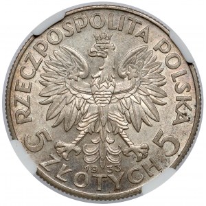 Głowa Kobiety 5 złotych 1933