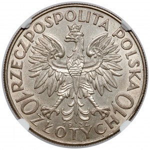 Głowa Kobiety 10 złotych 1932 bz, Londyn