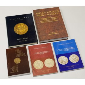 Zestaw literatury numizmatycznej (5szt) - reprint Wielkie Kolekcje i inne