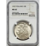 Piłsudski 10 złotych 1937 - PIĘKNY