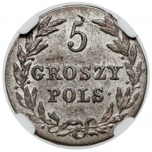 5 groszy polskich 1816 IB - piękne