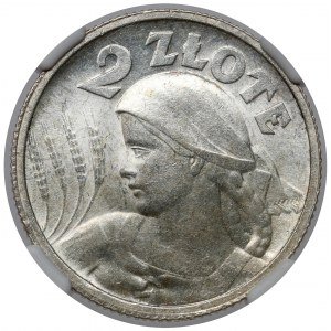 Kobieta i kłosy 2 złote 1924 Paryż