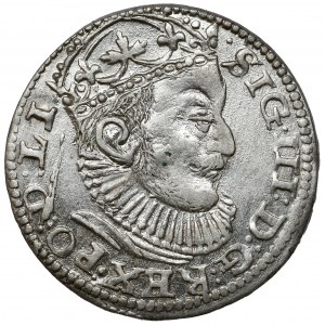 Zygmunt III Waza, Trojak Ryga 1589 - lilijka przed GE