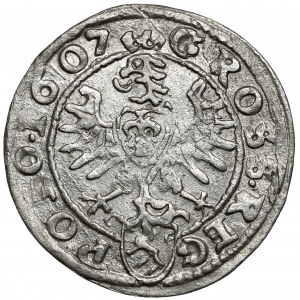 Zygmunt III Waza, Grosz Kraków 1607 - GROSS - b.rzadki