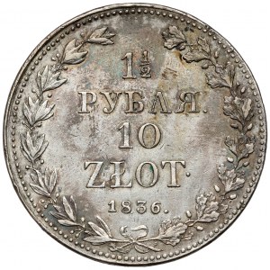 1-1/2 rubla = 10 złotych 1836 MW, Warszawa