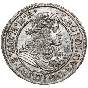 Śląsk, Leopold I, 6 krajcarów 1676 SHS, Wrocław