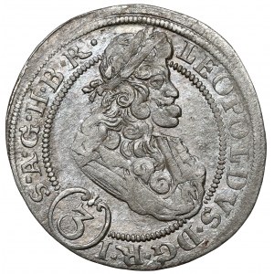 Śląsk, Leopold I, 3 krajcary 1698 CB, Brzeg - AV w ligaturze