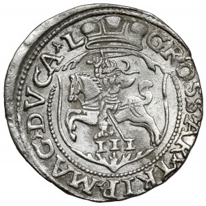 Zygmunt II August, Trojak Wilno 1563 - z DG - POLO
